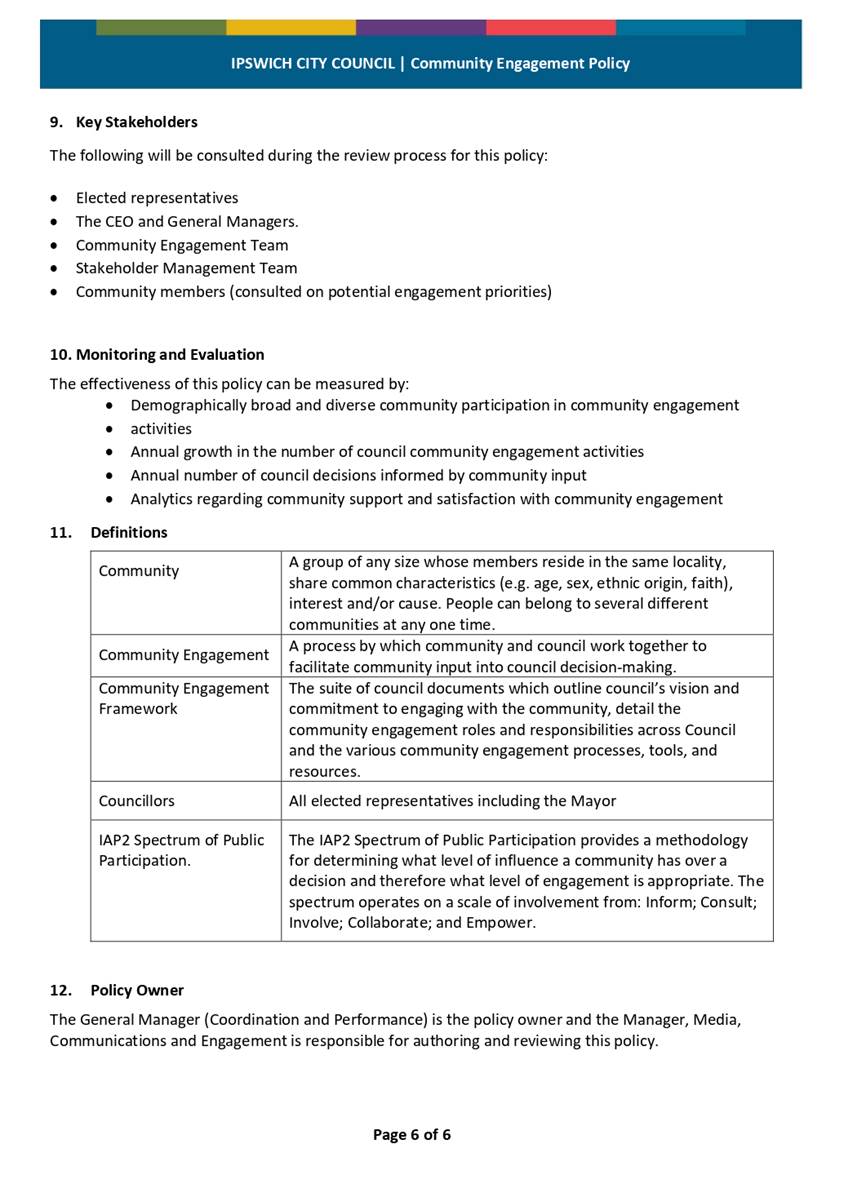 Agenda of Governance and Transparency Committee - Thursday, 10 November ...