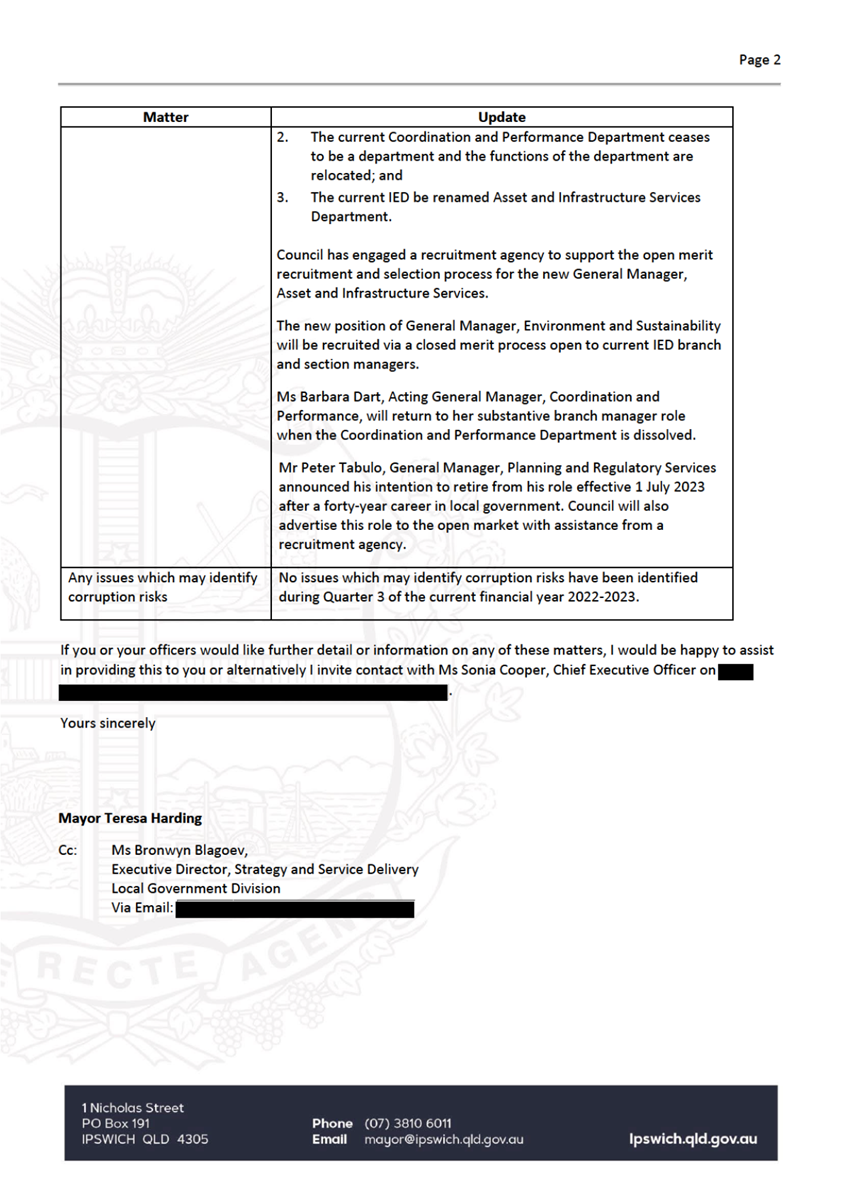 Agenda of Governance and Transparency Committee - Thursday, 11 May 2023